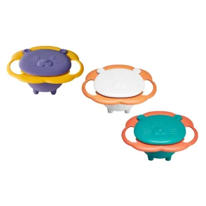 ˘ Spill Free Baby Bowl Anti Tipping Non Scald Drop Proof 360° Rotation