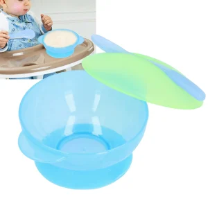 Toddler SelfFeeding Bowl Silicone Suction Bowls Plastic Baby Food Bowl With SG