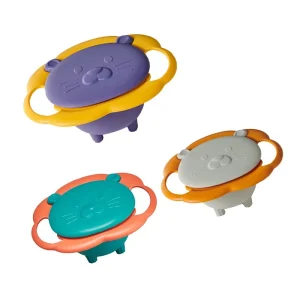 Children Rotation Spill Resistant Bowl Feeding 360° Rotation Tableware Baby NEW