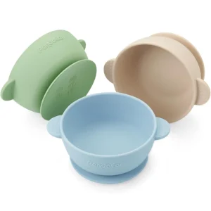 PandaEar Suction Baby Bowls 3 Pack | Non-Slip Feeding Set For Infants & Toddlers